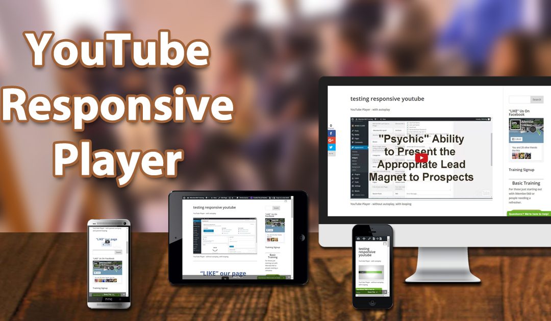 How Would You Like A Super Easy To Use YouTube Responsive Player?